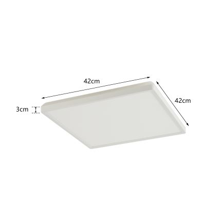 Brilagi - LED taklampa för badrum ULTRA SLIM LED/24W/230V 42x42 cm vit IP54