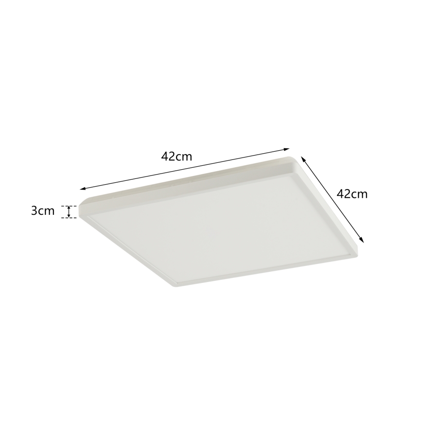 Brilagi - LED taklampa för badrum ULTRA SLIM LED/24W/230V 42x42 cm vit IP54