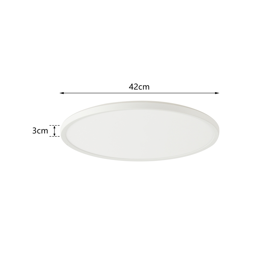 Brilagi - LED taklampa för badrum ULTRA SLIM LED/24W/230V diameter 42 cm vit IP54
