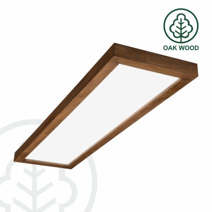 Brilagi - LED badrumstaklampa WOODY FRAME LED/40W/230V 120x30 cm IP44 ek/körsbär