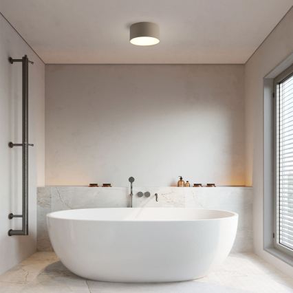 Brilagi - LED taklampa för badrum FORIS LED/14W/230V Ø 12 cm beige IP44