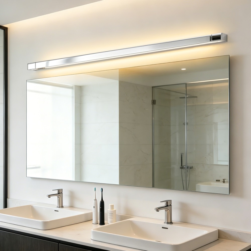 BRILAGI - LED-belysning för badrumsspegel AQUA LINE LED/36W/230V 120 cm IP44 blank krom CRI 90