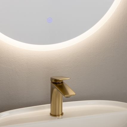 Brilagi - LED-badrumsspegel BERNATE LED/19W/230V Ø 60 cm, silver, IP44, CRI 90, dimbar + CCT