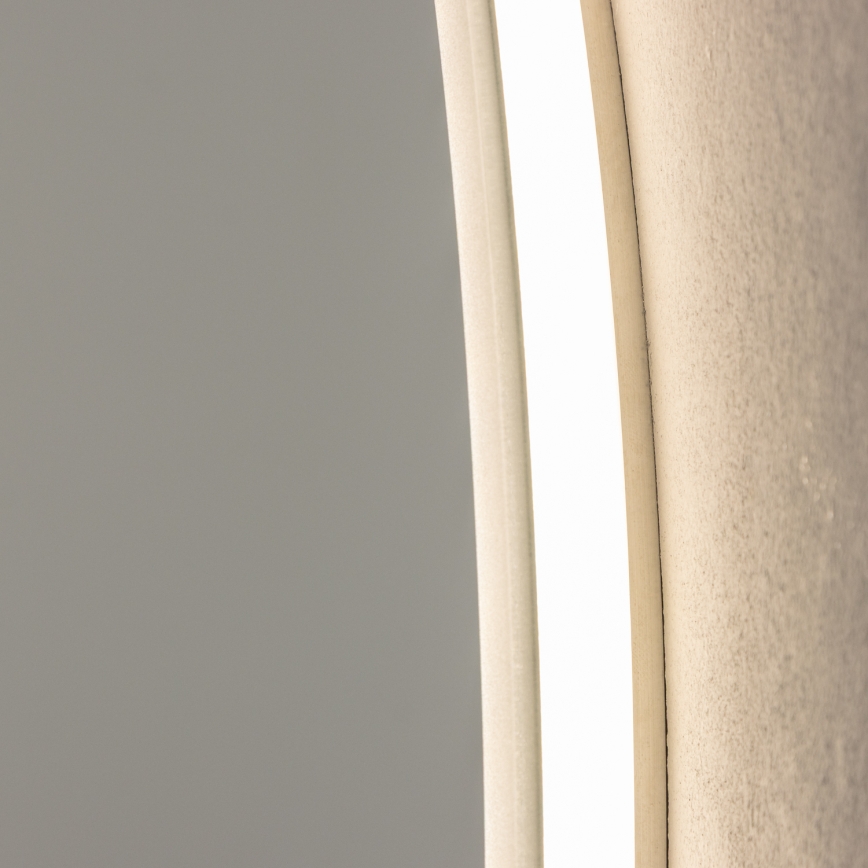 Brilagi - LED-badrumsspegel BERNATE LED/19W/230V Ø 60 cm, silver, IP44, CRI 90, dimbar + CCT