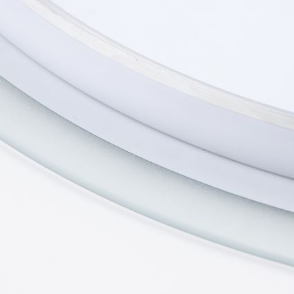 Brilagi - LED-badrumsspegel BERNATE LED/19W/230V Ø 60 cm, silver, IP44, CRI 90, dimbar + CCT