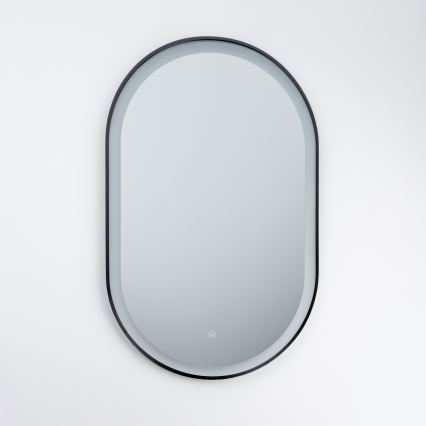 Brilagi - LED-badrumsspegel CANZO LED/25W/230V 50x80 cm svart IP44 CRI 90 dimmbar + CCT