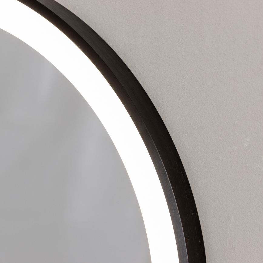Brilagi - LED-badrumsspegel CANZO LED/25W/230V 50x80 cm svart IP44 CRI 90 dimmbar + CCT