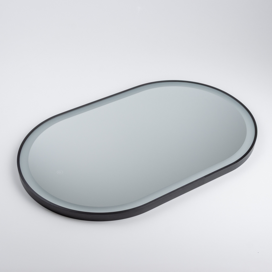 Brilagi - LED-badrumsspegel CANZO LED/25W/230V 50x80 cm svart IP44 CRI 90 dimmbar + CCT