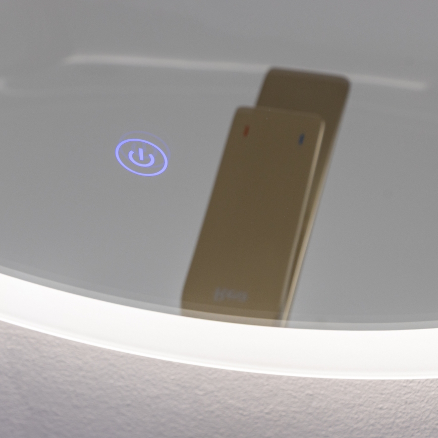 Brilagi - LED-badrumsspegel CUNEO LED/19W/230V Ø 60 cm IP44 CRI 90 dimbar + CCT