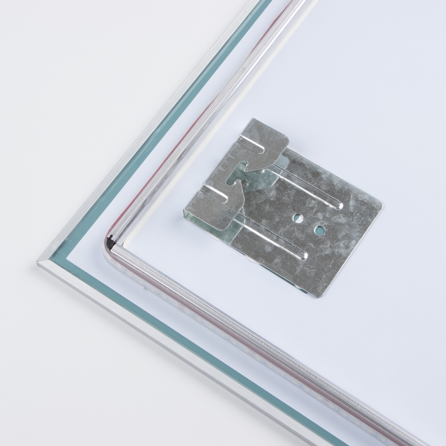 Brilagi - LED badrumsspegel DESIO LED/24W/230V 60x60 cm silver IP44 CRI 90 dimbar + CCT