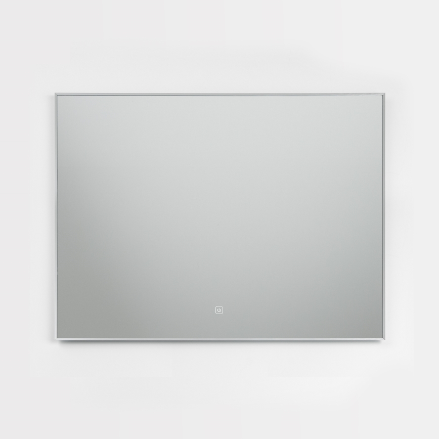 Brilagi - LED-badrumsspegel DESIO LED/28W/230V 60x80 cm, silverfärgad, IP44, CRI 90, dimbar + CCT
