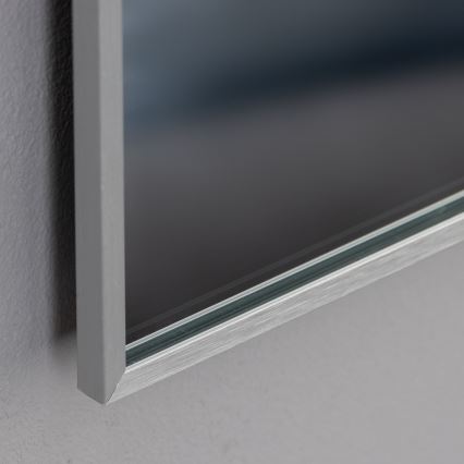 Brilagi - LED-badrumsspegel DESIO LED/28W/230V 60x80 cm, silverfärgad, IP44, CRI 90, dimbar + CCT