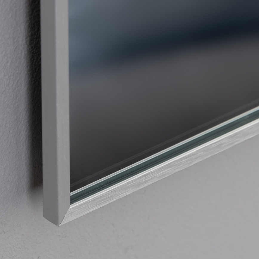 Brilagi - LED-badrumsspegel DESIO LED/28W/230V 60x80 cm, silverfärgad, IP44, CRI 90, dimbar + CCT