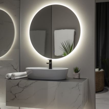 BRILAGI - LED-badrumsspegel LUNA LED/26W/230V Ø 80 cm IP44 CRI 90 dimmbar + CCT