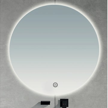 Brilagi - LED-badrumsspegel LUNA LED/26W/230V Ø 80 cm IP44 CRI 90 dimmbar + CCT