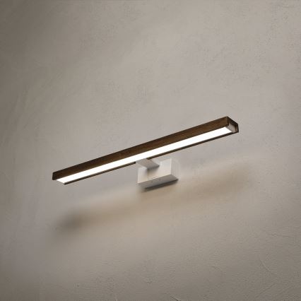BRILAGI - LED-belysning för badrumsspegel 3v1 WOODY MIRROR 3v1 LED/12W/230V 60 cm IP44 vit/ek/valnöt