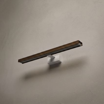 BRILAGI - LED-belysning för badrumsspegel 3v1 WOODY MIRROR 3v1 LED/12W/230V 60 cm IP44 vit/ek/valnöt