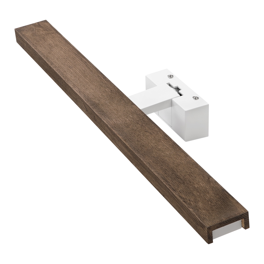 BRILAGI - LED-belysning för badrumsspegel 3v1 WOODY MIRROR 3v1 LED/12W/230V 60 cm IP44 vit/ek/valnöt