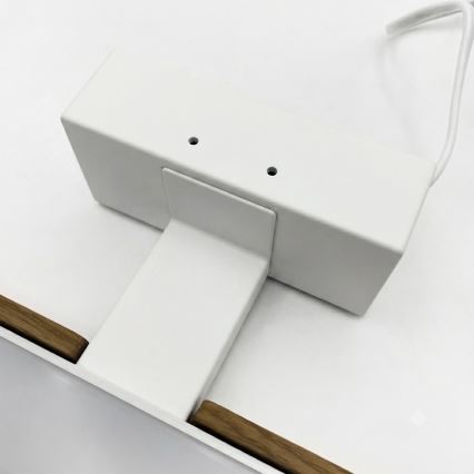 BRILAGI - LED-belysning för badrumsspegel 3v1 WOODY MIRROR 3v1 LED/12W/230V 60 cm IP44 vit/ek/valnöt