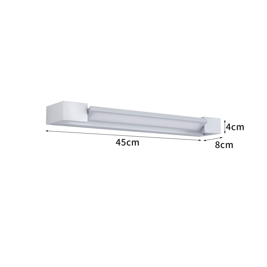 Brilagi - LED-spegelbelysning för badrum AQUA LINE LED/12W/230V 45 cm IP44 matt krom CRI 90