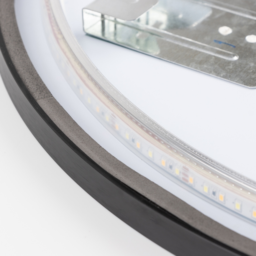 Brilagi - LED-badrumsspegel NOVARA LED/19W/230V Ø 60 cm svart IP44 CRI 90 dimbar + CCT (justerbar färgtemperatur)