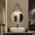 Brilagi - LED-badrumsspegel PALANZO LED/19W/230V Ø 60 cm svart IP44 CRI 90 dimmbar + CCT