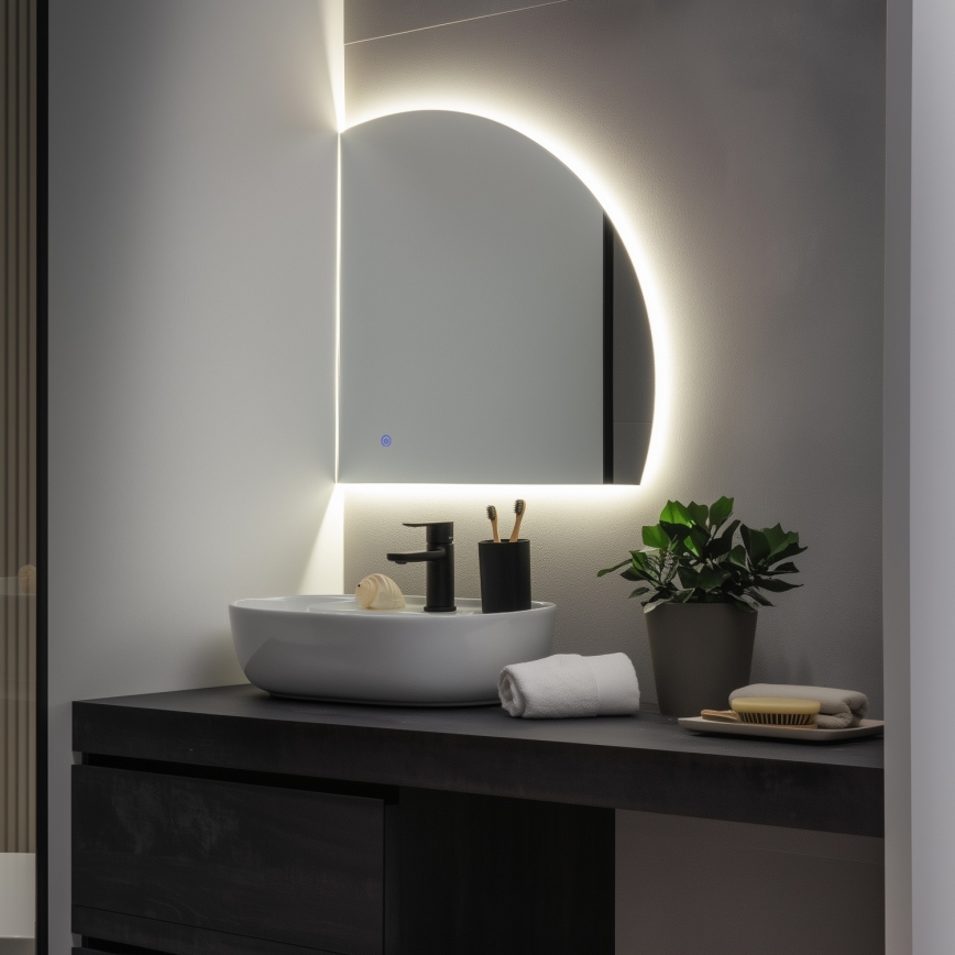 BRILAGI - LED badrumsspegel QUARTIERE LED/18W/230V 50x55 cm IP44 CRI 90 dimbar + CCT