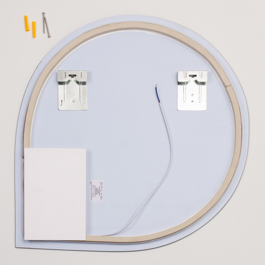 Brilagi - LED-badrumsspegel RICADI LED/19W/230V 60x60 cm IP44 CRI 90 dimbar + CCT