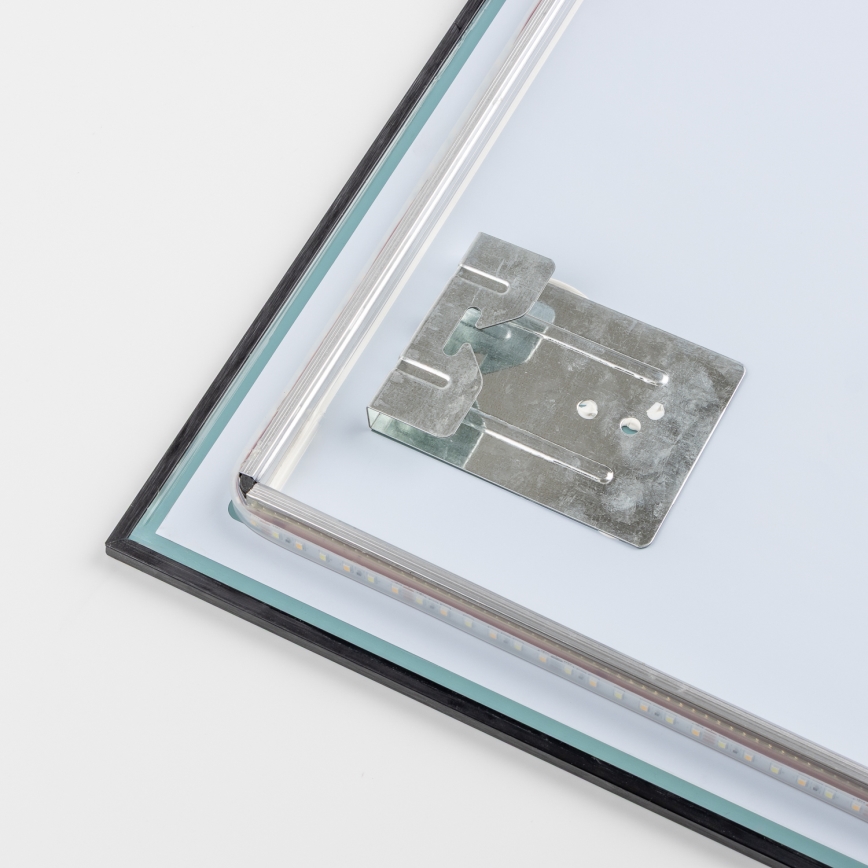 Brilagi - LED-badrumsspegel SUELLO LED/30W/230V 60x90 cm svart IP44 CRI 90 dimbar + CCT