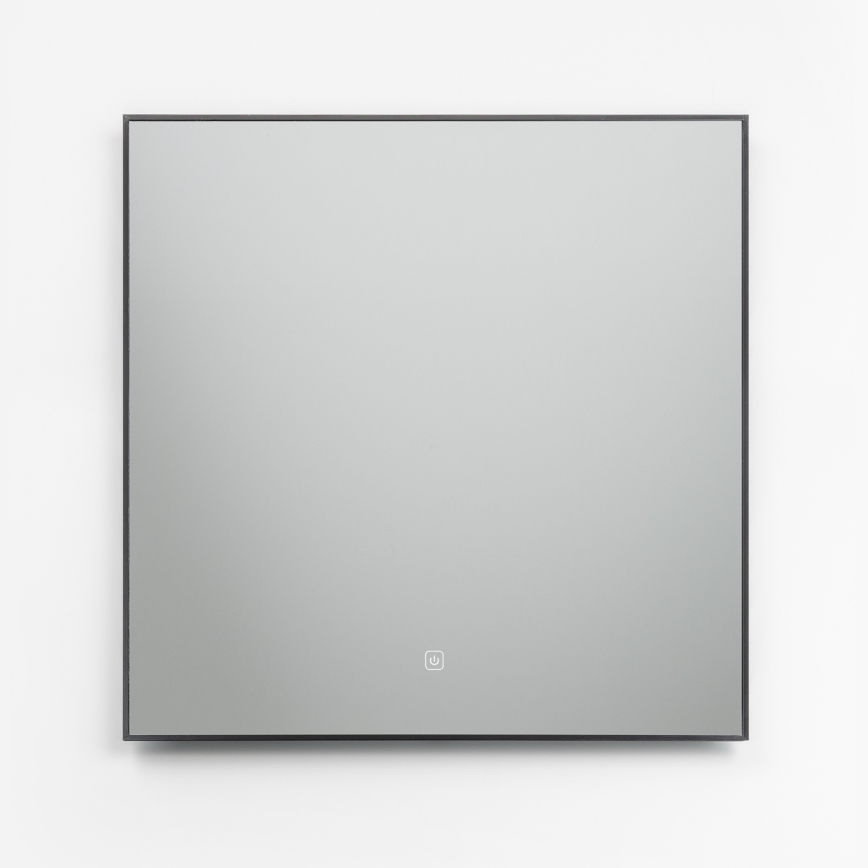 Brilagi - LED-badrumsspegel SUELLO LED/24W/230V 60x60 cm svart IP44 CRI 90 dimbar + CCT