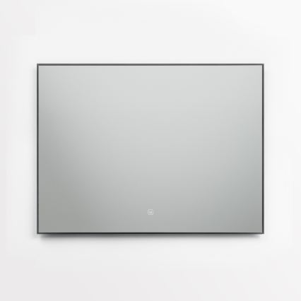 Brilagi - LED-badrumsspegel SUELLO LED/28W/230V 60x80 cm svart IP44 CRI 90 dimbar + CCT