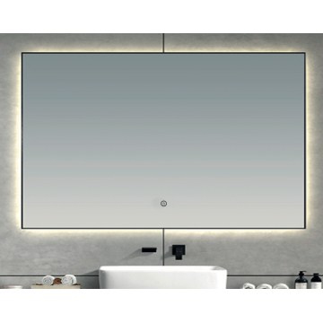 Brilagi - LED-badrumsspegel SUELLO LED/30W/230V 60x90 cm svart IP44 CRI 90 dimbar + CCT