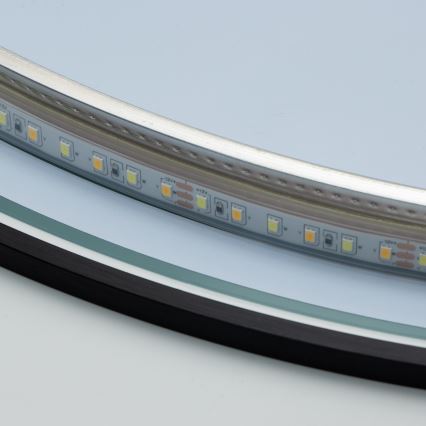 BRILAGI - LED-badrumsspegel VENA BLACK LED/19W/230V Ø 60 cm IP44 CRI 90 dimbar + CCT