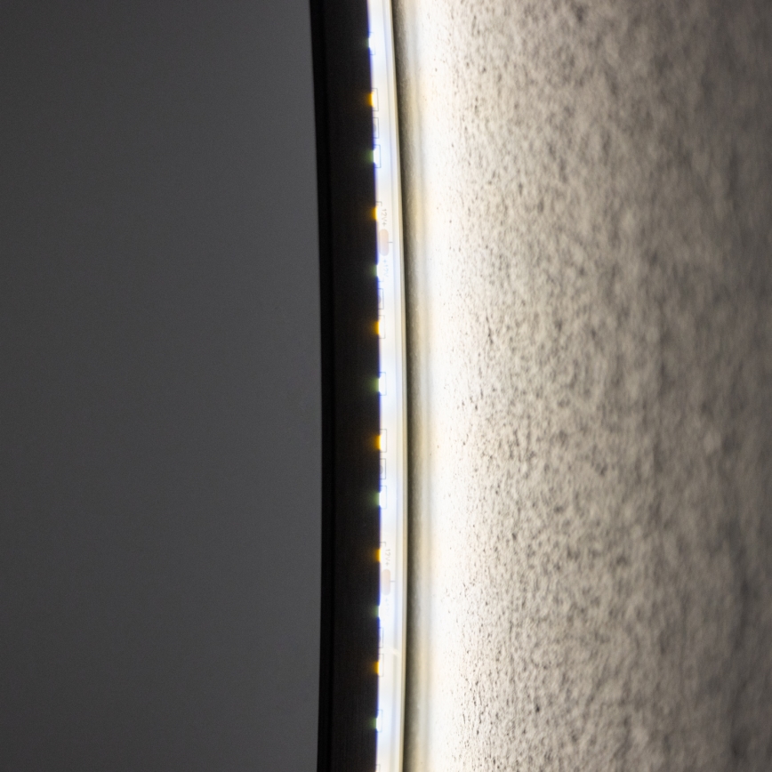 Brilagi - LED badrumsspegel VENA BLACK LED/26W/230V Ø 80 cm IP44 CRI 90 dimbar + CCT