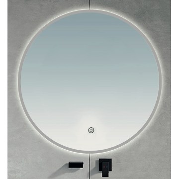 BRILAGI - LED badrumsspegel VENA SILVER LED/26W/230V Ø 80 cm IP44 CRI 90 dimbar + CCT
