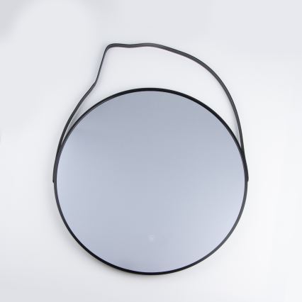 Brilagi - VERESE LED-badrumsspegel 19W/230V Ø 60 cm, svart, IP44, CRI 90, dimbar, med CCT