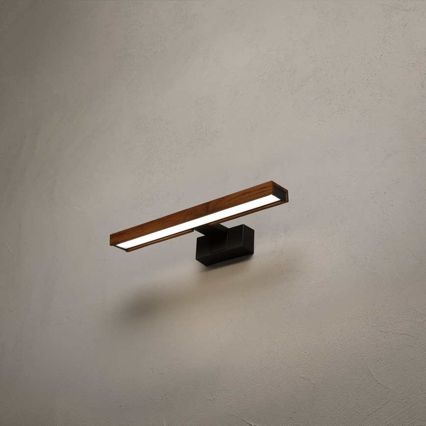 BRILAGI - LED-belysning för badrumsspegel 3 i 1 WOODY MIRROR LED/8W/230V 40 cm IP44 svart/ek