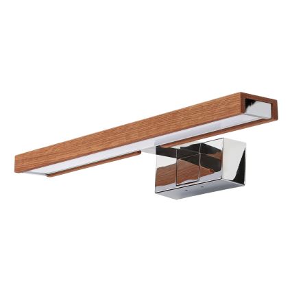 BRILAGI - LED belysning för badrumsspegel 3-i-1 WOODY MIRROR LED/8W/230V 40 cm IP44 blank krom/körsbärsek