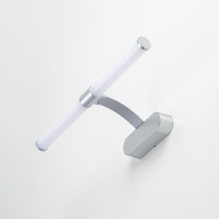 Brilagi - 2-i-1 LED-badrumsspegelbelysning TUBEO LED/6W/230V 40 cm IP44 silver