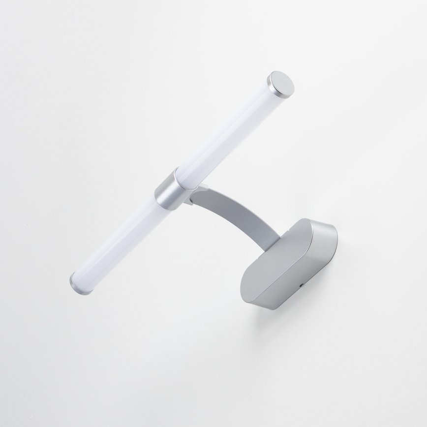 Brilagi - 2-i-1 LED-badrumsspegelbelysning TUBEO LED/6W/230V 40 cm IP44 silver