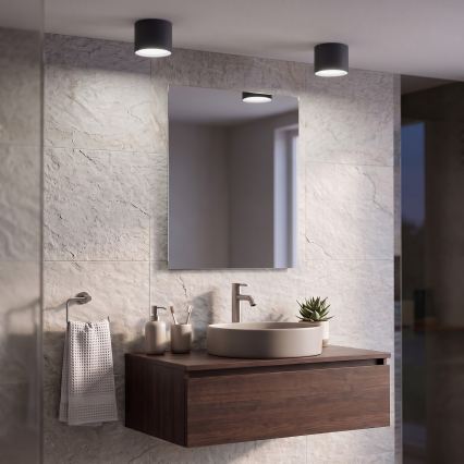 BRILAGI - LED Badrumsspot SMOOTH 1xGX53/15W/230V 60x82 mm svart IP54