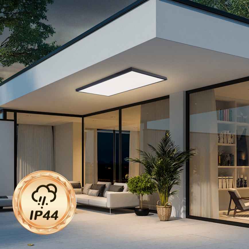 Brilagi - LED takarmatur för badrum FRAME LED/96W/230V 120x60 cm 3000/4000/6000K IP44 svart