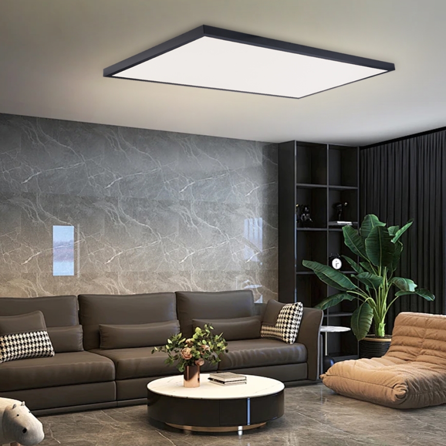 Brilagi - LED takarmatur för badrum FRAME LED/96W/230V 120x60 cm 3000/4000/6000K IP44 svart