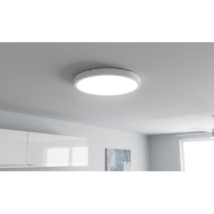 BRILAGI - LED badrumstaklampa med sensor ZENNA LED/24W/230V Ø 35 cm IP44 vit
