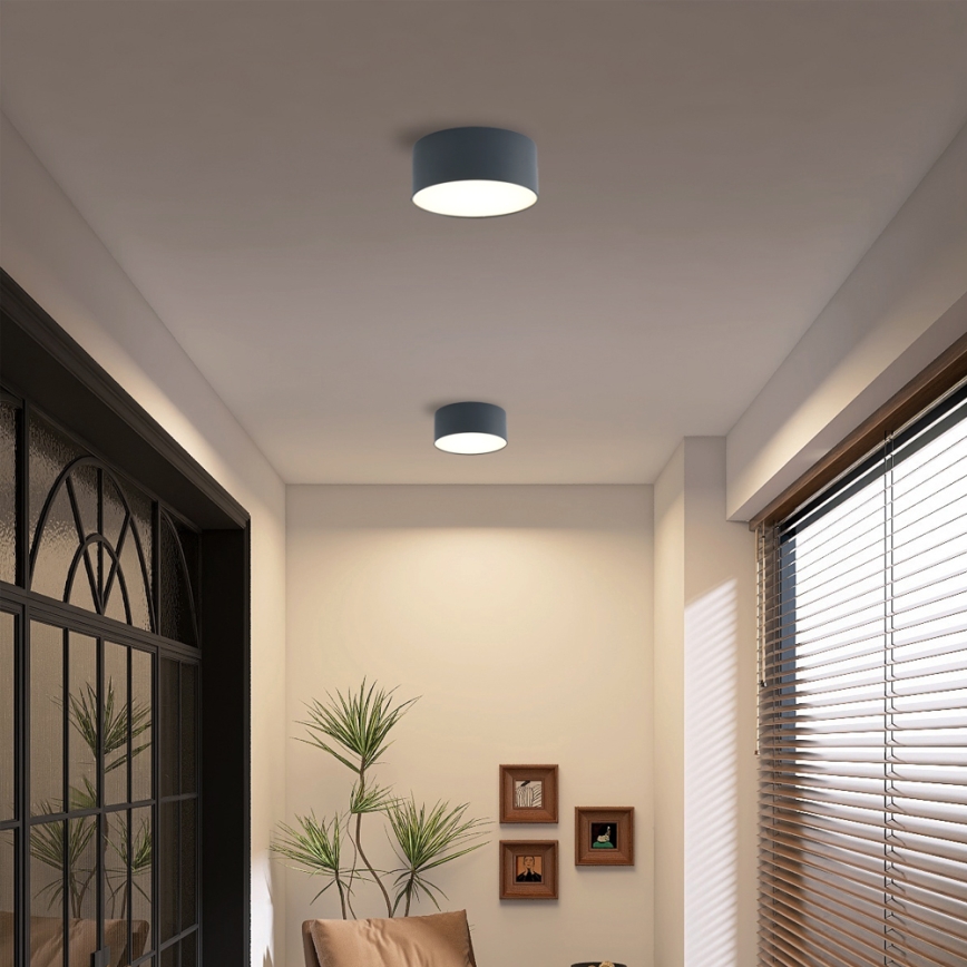 Brilagi - LED badrumstaklampa FORIS LED/20W/230V Ø 15 cm, antracit, IP44