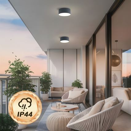 Brilagi - LED badrumstaklampa FORIS LED/20W/230V Ø 15 cm, antracit, IP44
