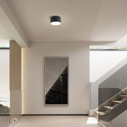 BRILAGI - LED-badrumstaklampa FORIS LED/9W/230V Ø 9 cm svart IP44