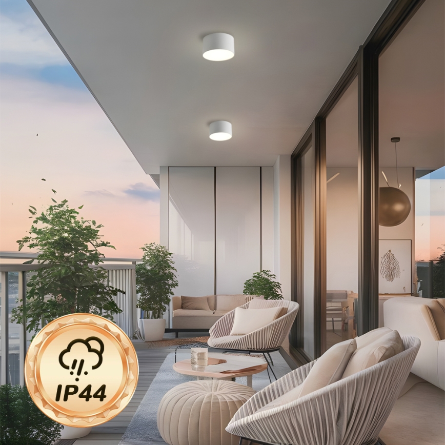 Brilagi - LED badrumstaklampa FORIS LED/9W/230V Ø 9 cm vit IP44