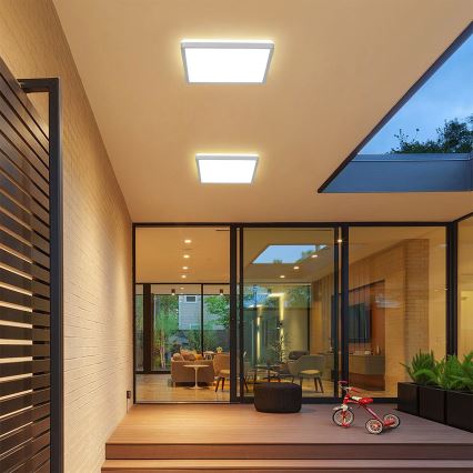 Brilagi - LED-badrumsarmatur ULTRA SLIM LED/24W/230V 42x42 cm silver IP54