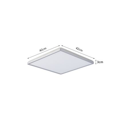 Brilagi - LED-badrumsarmatur ULTRA SLIM LED/24W/230V 42x42 cm silver IP54